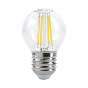 LED Plastic Bulb G45 E27 4W Clear Glass Dimmable