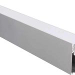 Aluminium Profile LED Strip Black body/White cover L=2M