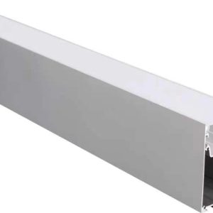 Aluminium Profile LED Strip Black body/White cover L=2M