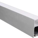Aluminium Profile LED Strip Black body/White cover L=2M