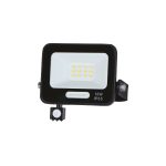 LED SMD Floodlight IP65 Black Body with Sensor
