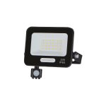 LED SMD Floodlight IP65 Black Body with Sensor