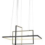 LED Pendant Lamp 67W Sand Black