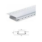 ALUMINIJUMSKI PROFIL ZA LED TRAKE PERFORIRANI 2M 50*20mm