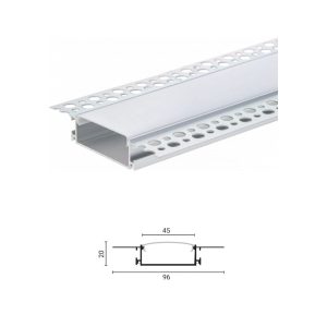 ALUMINIJUMSKI PROFIL ZA LED TRAKE PERFORIRANI 2M 50*20mm