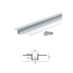 ALUMINIJUMSKI PROFIL ZA LED TRAKE PERFORIRANI 2M