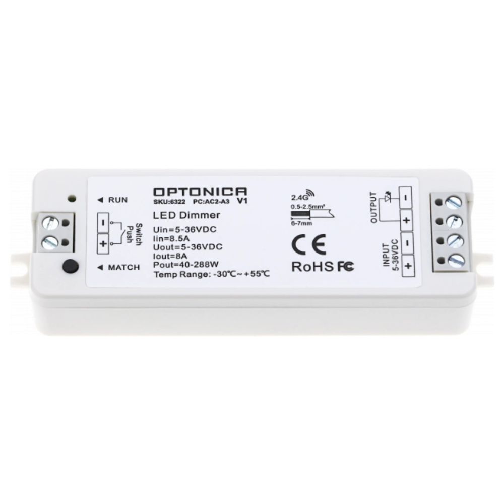 6322A LED KONTROLER ZA LED TRAKE 1 KANAL 8.5A 40-288W (5-36V) V1