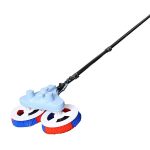 Double Headed Electric Photovoltaic Brush 5.5M Glass Fiber Handle AC220 or 110V + DC24 Supply (Battery)