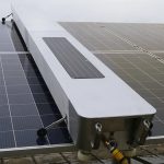 Single Solar Panel Cleaning Robot 2384mm 150W 24V 10Ah