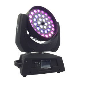 36x18W RGBWA+UV 6 in 1 LED Moving Head with Zoom Light