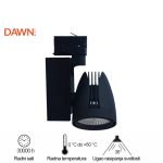 LED REF SINSKI 337201-3 40W 3000K CRNI(TROFAZNI)