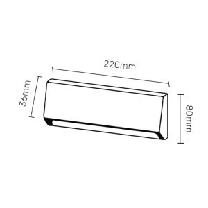 LED SVETILJKA JM-047 ZIDNA 4W 4000K IP65 SIVA