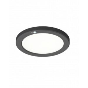 LED PLAFONJERA SLIM CRNA 10/15/18W CCT SA SENZOROM POKRETA