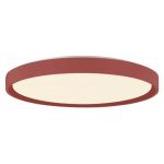LED PLAFONJERA 36W CCT VELVET CRVENA 2700lm Ф515x80mm