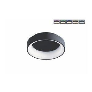 LED PLAFONJERA 26W CCT RGB 2100lm IP20 CRNA