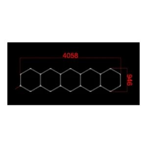HEKSAGON SET 5 HEX 199W 6000K 23880lm IP20 LINIJSKI