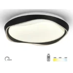SOLEA 107 LED PLAFONJERA 24/48W CCT CRNA DIMABILNA