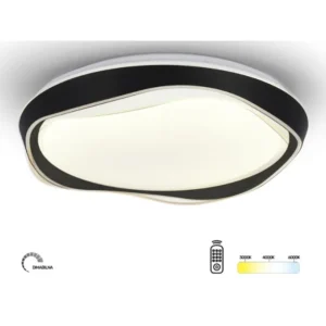 SOLEA 107 LED PLAFONJERA 24/48W CCT CRNA DIMABILNA