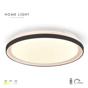 SOLEA 124 LED PLAFONJERA 24/48W CCT CRNA DIMABILNA